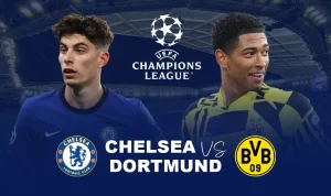 Link live streaming kualitas HD bisa kalian dapatkan dengan gratis di akhir artikel ini dalam laga Chelsea vs Dortmund.
