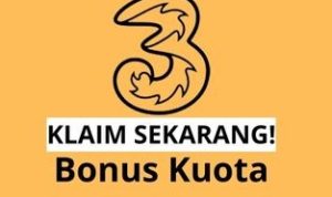 Klaim Sekarang! Bonus Kuota Gratis 5GB dari 3 (Tri)