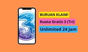 Buruan Klaim! Kuota Gratis 3 (Tri) Unlimited 24Jam! Buruan Klaim! Kuota Gratis 3 (Tri) Unlimited 24Jam!