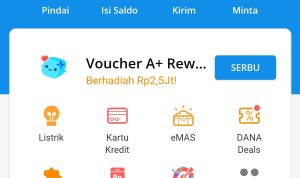 Cara Dapat Uang di Aplikasi DANA/ Tangkap Layar Aplikasi DANA
