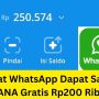 Lewat WhatsApp Dapat Saldo DANA Gratis Rp200 Ribu