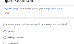 Deteksi Kesetiaan di LINK Tes Ujian Kesetiaan Google Form Link Tes Ujian Kesetiaan/ Tangkap Layar Google Form