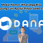 Hanya Modal Nomor WhatsApp, Bisa Dapat Pinjol Saldo DANA Langsung Cair Rp25jt Tanpa BI Checking
