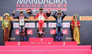 Perdana Digelar, Pebalap Astra Honda Raih Podium Tertinggi di Kejurnas Mandalika
