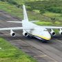 Pesawat Super Cargo terbesar di dunia Antonov milik Rusia berhadil mendarat di Bandara Kertajati belum lama ini.