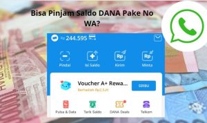Cuman Pake No Whatsapp Bisa Pinjam Uang di DANA? Simak Di Sini!