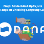 Anti Gagal! Rp15jt Pinjol Saldo DANA Langsung Cair Tanpa BI Checking