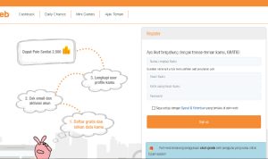 Cara Dpaat Uang di Website PoinWeb/ Tangkap Layar Website poin-web.co.id