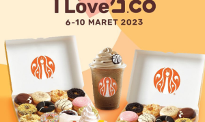 Promo I Love JCO 2 Lusin Donat, Beverage, JCOOL Mulai Rp57K Promo I Love JCO/ Tangkap Layar Instagram @jcoindonesia