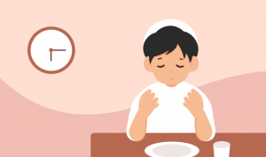 Gambar orang yang berdoa untuk puasa