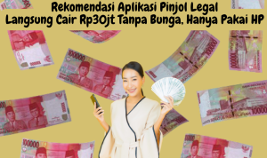 Pinjol Legal Langsung Cair Rp30 Juta Tanpa Bunga, Hanya Pakai HP