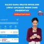 saldo dana gratis dari pemerintah