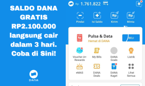 saldo dana gratis langsung cair