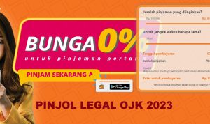 Pinjol legal OJK 2023 dengan limit Rp 8 juta tanpa jaminan.