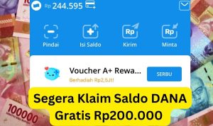 Klaim Disini Ada Saldo DANA Gratis Rp200 Ribu Terdapat beragam cara untuk memperoleh saldo DANA gratis yang langsung dapat dicairkan, salah satunya adalah dengan menggunakan cara terbaru ini yang dapat dilakukan melalui WhatsApp.