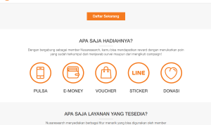 Situs Web Penghasil Uang/ Tangkap Layar Nusaresearch