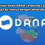 Hanya dengan WhatsApp, Pinjol Saldo DANA Langsung Cair Rp3,6jt
