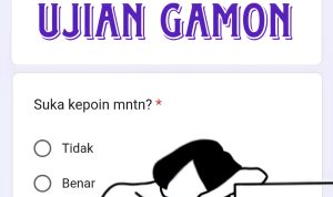 Tangkapan Layar Link Ujian Gamon Google Form