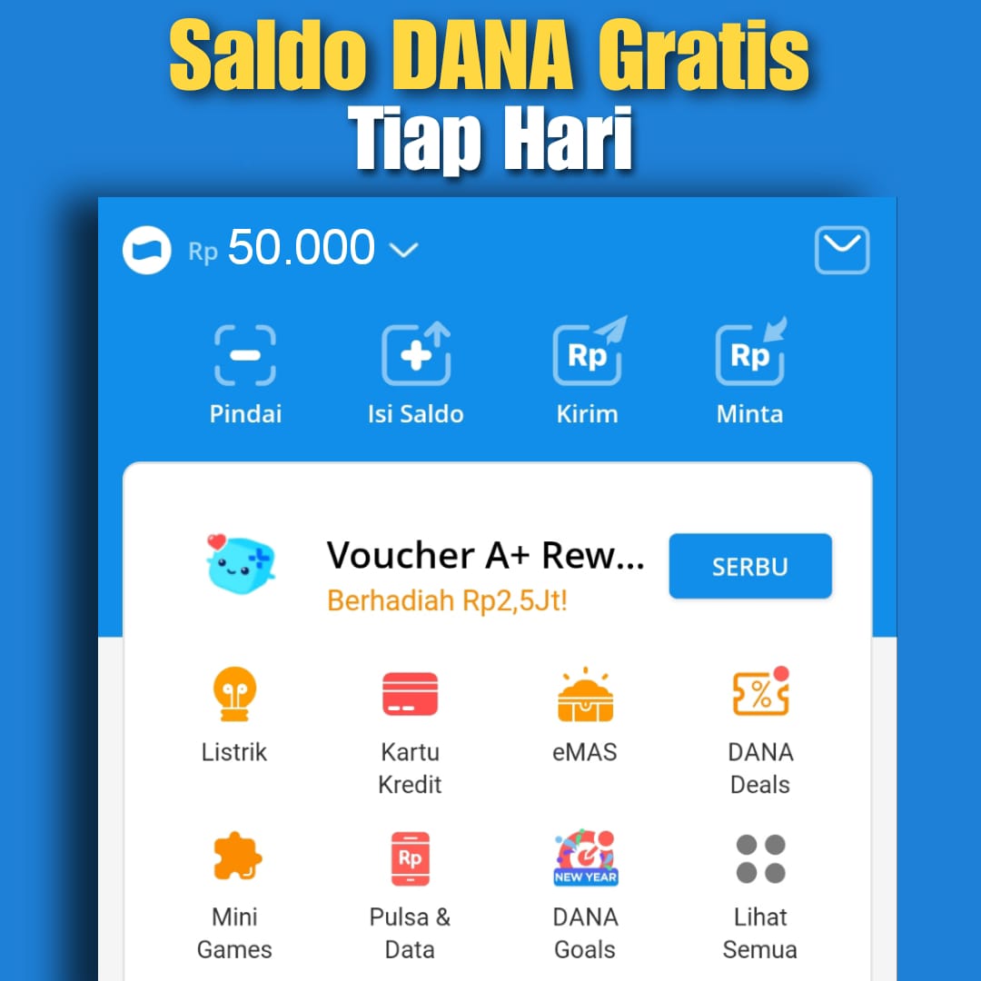 Daftar dan Dapatkan Rp50 Ribu Saldo DANA Tiap Hari – jabarekspres.com
