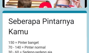 Tangkapan Layar Link Ujian Kepintaran Google Form