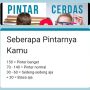 Tangkapan Layar Link Ujian Kepintaran Google Form