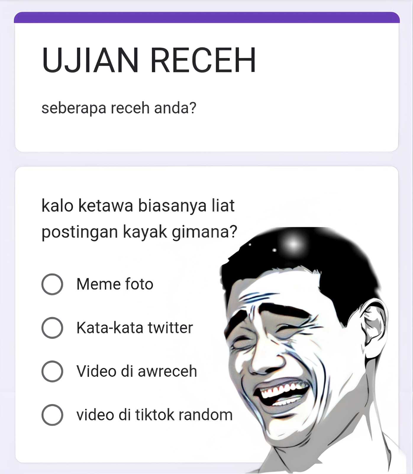 Link Ujian Receh Google Form Si Paling Ngakak Mending Isi Link Ujian Receh Google Form Si Paling Ngakak Mending Isi