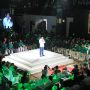 KONSOLIDASI : Ketua Umum PKB Abdul Muhaimin Iskandar di GOR Saparua Kota Bandung, Sabtu (18/3).