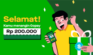 Saldo GoPay Gratis Rp200.000