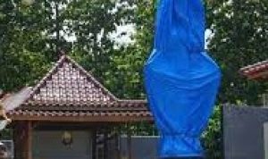 Fakta Baru!! Video Viral Patung Bunda Maria di Kulonprogo Ditutupi Terpal Viral Patung Bunda Maria di Tutup Terpal