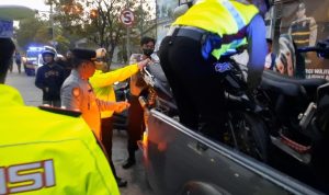 Polisi Bubarkan Balapan Liar di Exit Tol Margaasih, 3 Motor Diamankan
