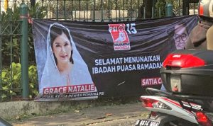 Grace Natalie Pakai Kerudung di Spanduk PSI, Warganet: Jualan Politik Identitas