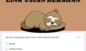 Link Ujian Rebahan Google Form