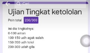 Ketahui Setolol Apa Kamu dengan Klik LINK Tes Ujian Ketololan di Sini