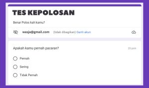 LINK Tes Ujian Kepolosan Google Form Docs, Apakah Kamu Polos Bego?