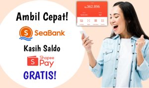 Cepat Ambil! Ada Saldo Shopeepay Gratis Rp35 Ribu dari SeaBank Tanpa Ribet Cepat Ambil! Ada Saldo Shopeepay Gratis Rp35 Ribu dari SeaBank Tanpa Ribet