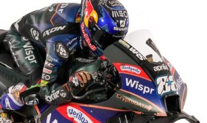 Tampilan livery dan warna baru motor balap dari tim CryptoDATA RNF untuk MotoGP 2023. (MotoGP, CryptoDATA RNF)