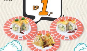 Wow Promo Sushi Murah, Hanya Rp1, Ini Tempatnya!