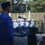 Suasana Apel Gelar Pasukan di Stadion Pakansari, Cibinong, Kabupaten Bogor, Senin (17/4). Foto : Sandika Fadilah/Jabarekspres.com