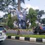 Baliho terpajang di Sepanjang Jalan Tegar Beriman. Foto : Sandika Fadilah/Jabarekspres.com