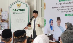 Dok. Gubernur Jabar Ridwan Kamil targetkan Baznaz himpun Dana Zakat hingga Rp3,7 T. Senin (10/4). Foto. Sandi Nugraha.