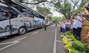 Holding Defend ID Berangkatkan 1000 Pemudik Gratis Warga Bandung Rute Jawa-Sumatera