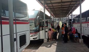 Dok. Situasi Terkini di Terminal Leuwipanjang Bandung. Selasa (25/4). Foto. Sandi Nugraha.