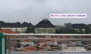 Penampakaan kampus UIN Sunan Gunung Djati Bandung dari Pondok Pesantren Ar-Ra'id
