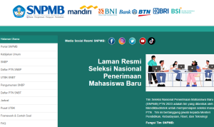 Jadwal SBMPTN 2023 atau UTBK SNBT (Nama Sekarang)/ Tangkap Layar snpmb.bppp.kemdikbud.go.id