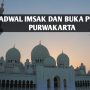 Jadwal imsak dan buka puasa Purwakarta dan sekitarnya Kamis, 13 April 2023 dalam menjalankan ibadah puasa Ramadhan 1444 Hijriyah.