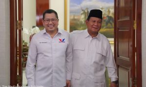 Ketua Umum Partai Gerindra Prabowo Subianto menawarkan kepada Partai Perindo untuk bergabung ke dalam koalisi besar pada Pemilu 2024 nanti