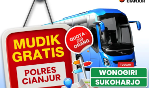 Mudik Gratis Bersama Polres Cianjur 2023/Tangkap Layar Instagram @polres.cianjur