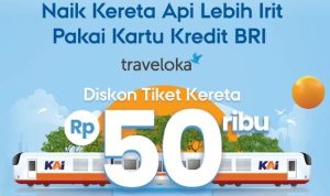 Promo Traveloka Tiket Kereta Api dari Bank BRI/ Tangkap Layar Instagram @bankbri_id