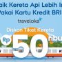 Promo Traveloka Tiket Kereta Api dari Bank BRI/ Tangkap Layar Instagram @bankbri_id