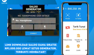 Link Download Saldo DANA Gratis Rp1.000.000 Lewat Situs Generator, Terbukti Membayar? saldo dana generator